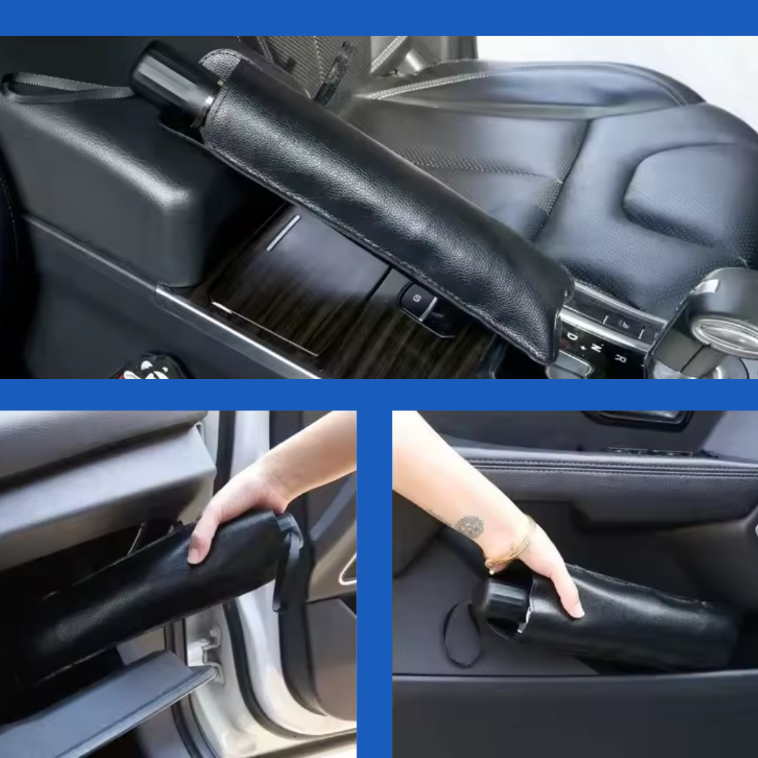 Foldable Umbrella-Style Sunshade for Instant Heat & UV Protection
